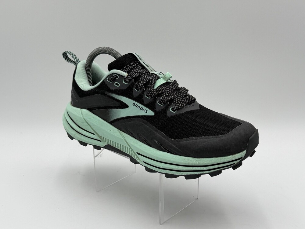 Brooks Cascadia 16 Women's Size 8.5D Black Yucca Teal Hike Trail Running Shoes
